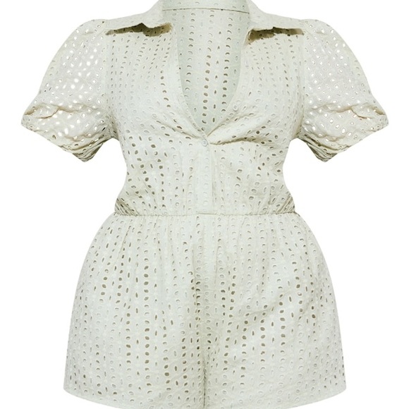 Never Worn- Pretty Little Thing Romper- Sage Green - Picture 2 of 5